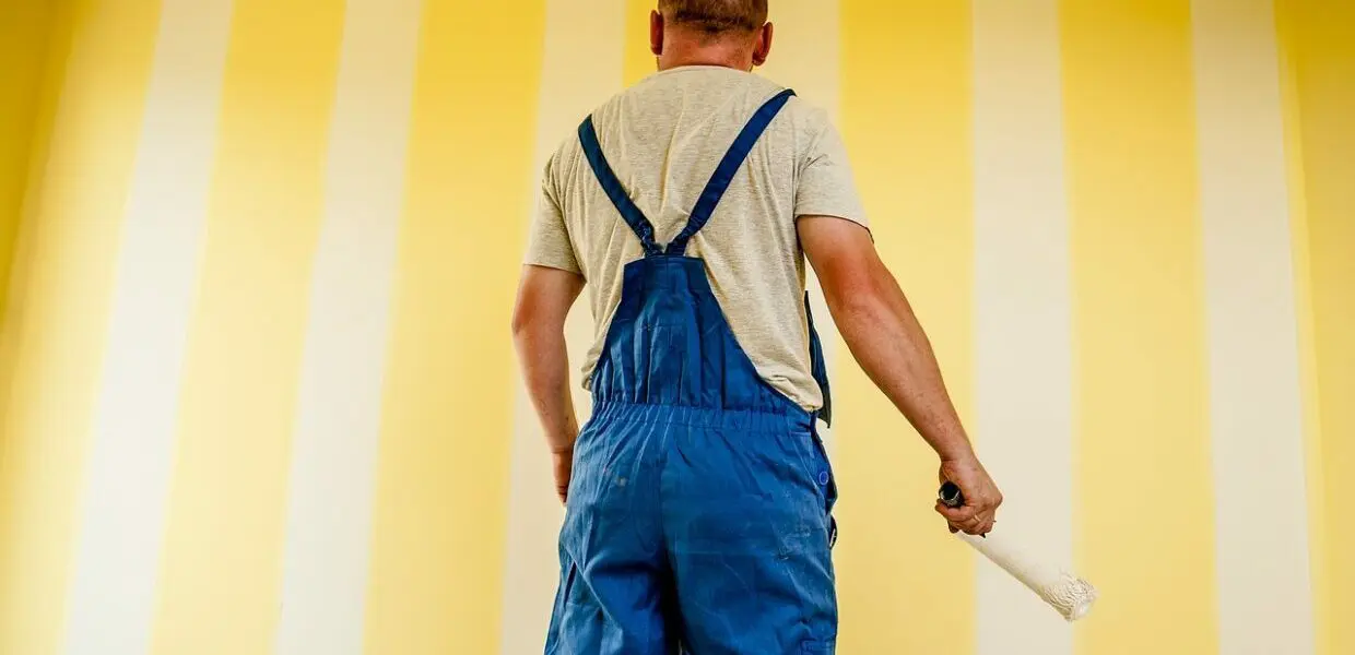 building, painter, painting