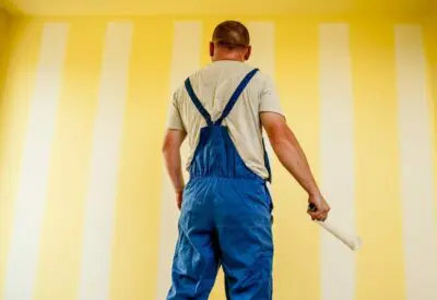 building, painter, painting